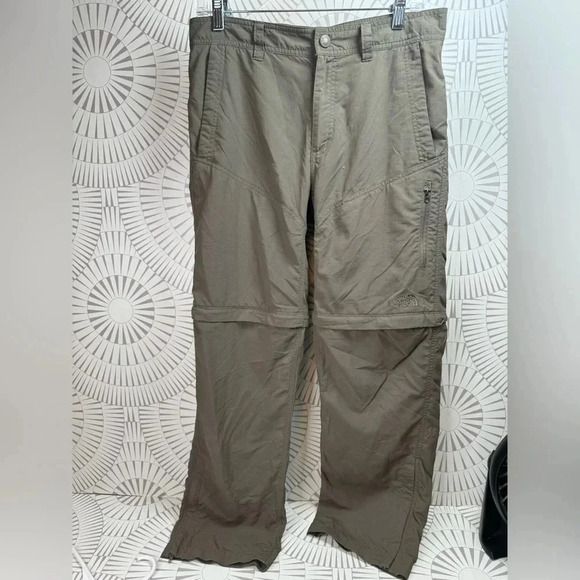 The North Face Convertible Men's size 30 Cargo Olive Green Hiking Pants‎ - Picture 1 of 9